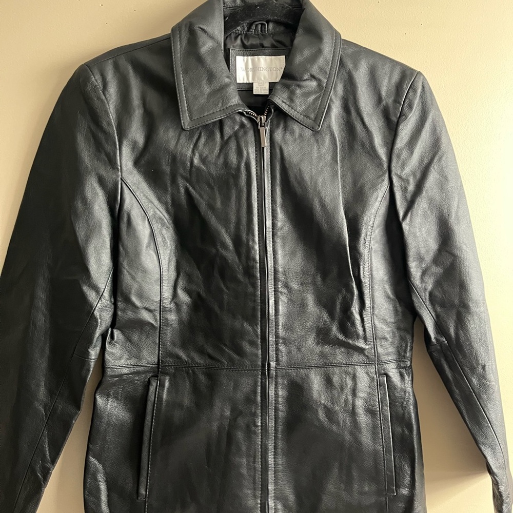 Worthington vintage y2k genuine leather jacket